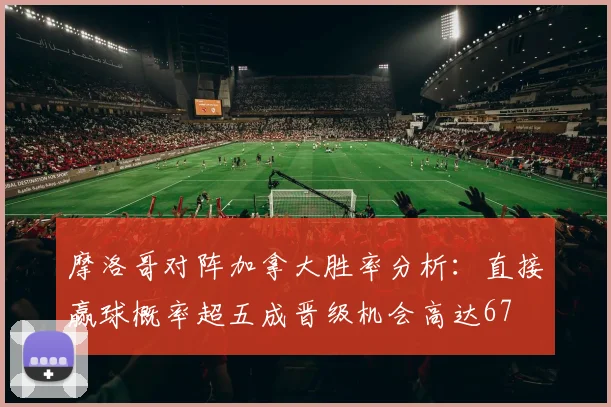 摩洛哥对阵加拿大胜率分析：直接赢球概率超五成晋级机会高达67